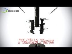 55rpm industrial large ceiling fan with aerospace grade aluminum alloy blades