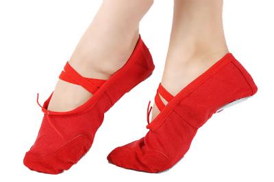 China Ladies Red Belly Dancing Shoes for sale