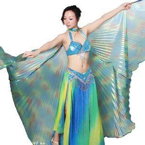 China Green Belly Dance Wings for sale