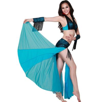 China Custom Gypsy Pub Professional Belly Dance Costumes / Latin Belly Dance Practice Wear for sale