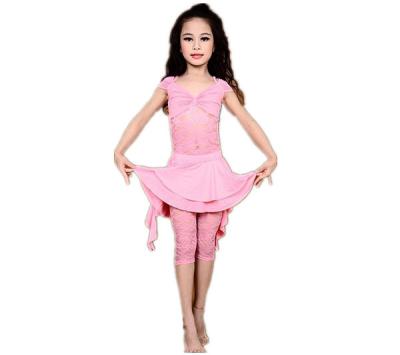 China High Class Pink Kids Clothes 2015 With 3 Pieces For Belly Dance Girls for sale