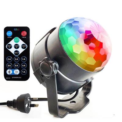 China PVC 5w RGW Voice Control Strobe Effect Lighting Mini Remote Control Party Light For Home Decoration for sale