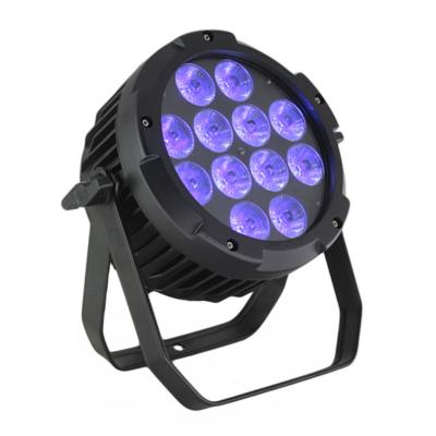 China Theme Park DMX 512 Waterproof 12pcs Control 18w RGBWAUV 6in1 Led Par Light IP65 Outdoor Slim Lighting for sale