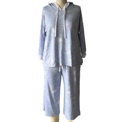 China QUICK DRY Cute Brushed Print Loungewear Homewear Pajama Sets Women's 2 Piece Sets Women's Sleepwear Pajamas For Women for sale