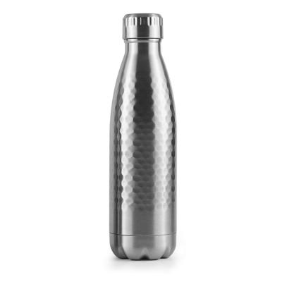 China PORTABLE Stainless Steel Non-Slip Double Wall Vacuum Insulated Water Bottle Hammer Point Skid Resistance Vacuum Flask Thermos for sale