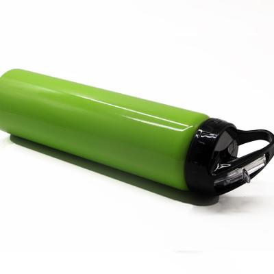 China Sustainable Bicycle Water Bottle With Straw Single Wall Stainless Steel Material for sale