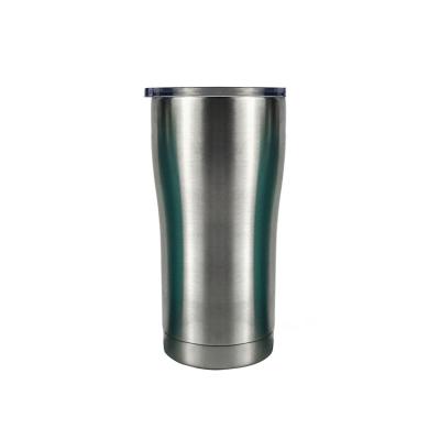 China Viable Wholesale Regular Stainless Steel Powder Coated Coffee 20oz Tumbler Car Mug Travel Mug Vacuum Insulated Double Wall for sale