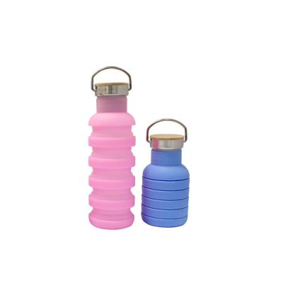 China Sustainable Flexible Outdoor Sport Silicone BPA Free Bottle In Food Grade for sale