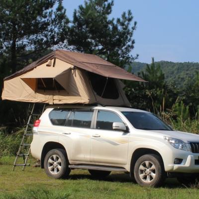 China Straight Tying Type Outdoor Roof Top Tent Mini Cooper Folding Cabana Rooftop Top Tent for sale