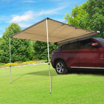 China Diagonal Bracing Type Heavy Duty Retractable Car Awning SUV Rooftop Side Tent for sale