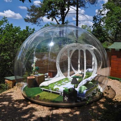 China PVC Walls Outdoor Custom Transparent Ball Shaped Five Star Hotel Bubble Tent Inflatable Tent Dome Tent for sale