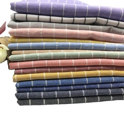 China Newly Designed Breathable Washable Yarn-dyed Striped Stretch 70C30T Fabric For Shirts Garment for sale