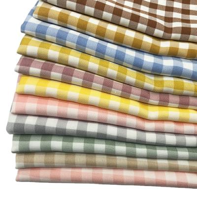 China Breathable Made In China 97T3SP Multicolor Optional Single Yarn-dyed Fabric Stretch Check Atmospheric Breathable Fabric for sale