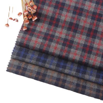 China Breathable Professional Supply Men Shirts Jacket Dyed Woven Fabric Plaid TC Dress TOP Technics Style Pattern Pants Flannel Fabric for sale