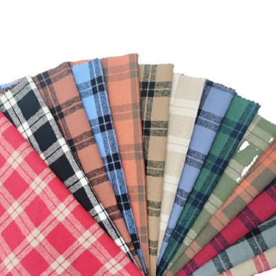 China Hot-selling products breathable a variety of colors available breathable cotton shirt fabric plaid washable yarn dyed fabric for sale