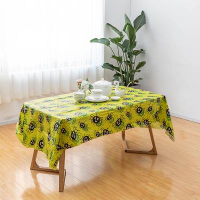 China PEVA Party Halloween Pattern Table Cover Waterproof Outdoor Plastic Tablecloth for sale