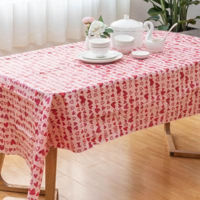 China wholesale christmas oil proof peva tablecloth red printed waterproof tablecloths waterproof for sale