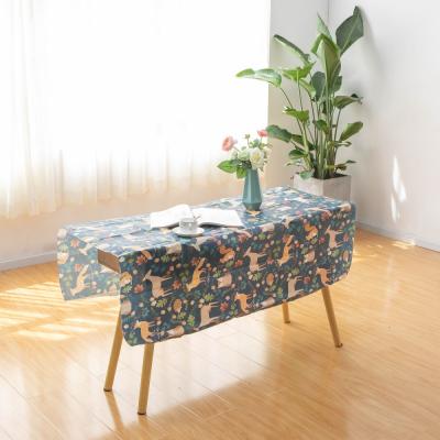 China PEVA Waterproof Tablecloth Oil Proof Household Wedding Birthday Party Waterproof Anti Scalding Tablecloth for sale