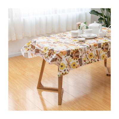 China Waterproof Polyester Tablecloth Restaurant Space Decoration Cartoon Digital Printing Style for sale