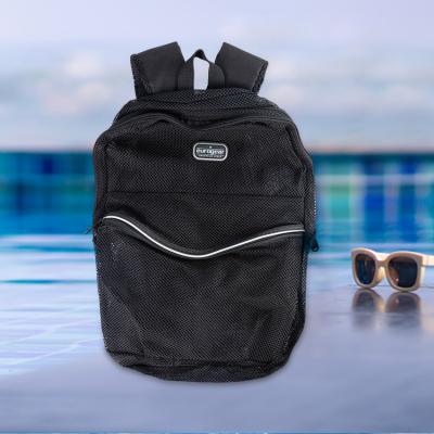 China Other Wholesale Custom Classic Student Backpack Mesh Fabric Backpack With Padded Strap for sale