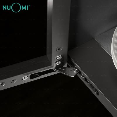 China Minimalist Nuomi Brand Furniture Movement Hardware Accessories Sideboard Soft Closing Heavy-Loading Pivot Hinge For Aluminum Door for sale