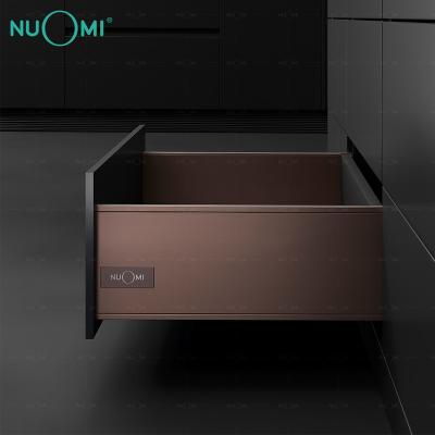 China Nuomi brand Bedroom drawer box minimalist furniture hardware sideboard whole box tandem slim closet soft narrow slide for sale