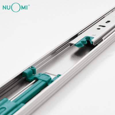 China Easily Assemble NUOMI Youth Series Tandem Box Hardware Accessory Trinodal Rebounding Push-Open Ball Bearing Cold-Roll Steel Sheet Drawer Slide for sale