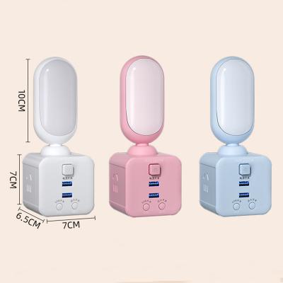 China Portable Mini Bedside Socket Night Light USB LED Energy Saving Eye Protection Bulb Modern for sale