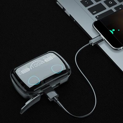 China New Earbuds IPX7 Upgrade Three Screen LED Display Ture Wireless Earbuds With Power Bank for sale