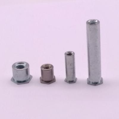 China Flat Head Sheet Stainless Steel Captive Panel Self Clinging Standoffs Stud Screws for sale