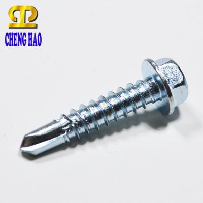 China Standard Hex Washer DIN7504K #8 #10 SS410 TEK Stainless Steel Self Drilling Screw for sale