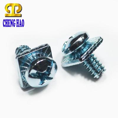 China Pan Professional SEMS Screws With Square Washer Machine Screws for sale