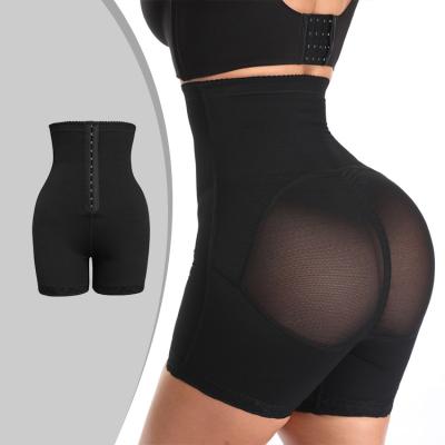 China Elasticity Tummy Control Shorts High Waist Shorts Women Postpartum Pelvic Recovery Butt Lifter Shorts With Lace for sale