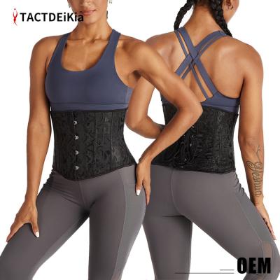 Cina 2021 Popular women body shaper sweating corset 25 steel bone corset slimming waist trainer in vendita