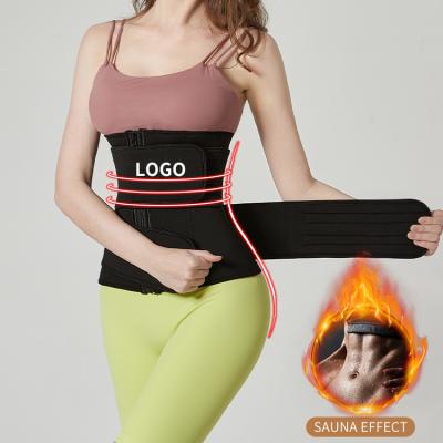 Cina Gym Sport Body Shaper Corset Sauna Sweat Waist Trainer Double Belts For Belly Lose Weight Tummy Control in vendita