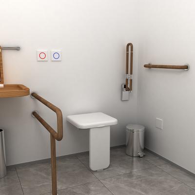 China Modern Solo Luxury Healthcare Wall Mounted Shower Seat Fold Away Easy Clean for sale