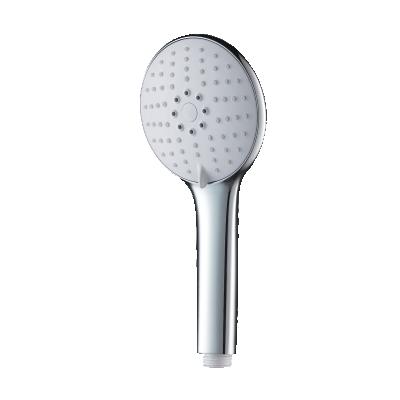 China Modern Shower Maker 3 Functions Chrome Plated Water Saving ABS Plastic Bathroom Handheld Rainfall Shower Head for sale