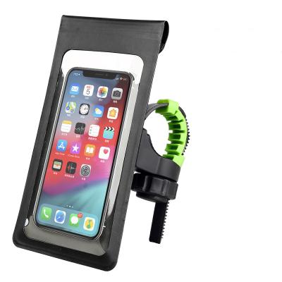 China handlebar grip; Rear Mirror Waterproof Mobile Bag For Mountain Bike Bicycle Phone Bag For Iphone for sale