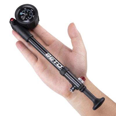 China Aluminum/Alloy Beto Mini Bike Pump Aluminum Alloy 400 PSI Hose Bicycle Hand Pump Bike Pump for sale