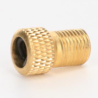 China Copper Alloy Bike Air Valve Cap Copper Bicycle Wheels Gas Main Beak Converter Adapters Conversion for sale