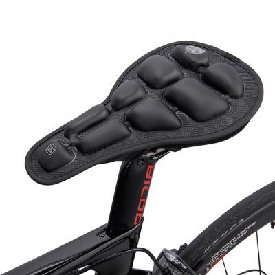 China New Arrival 3D Wear-resisting Airbag Bicycle Saddle Cover Thick Breathable Bike Seat Mat for sale