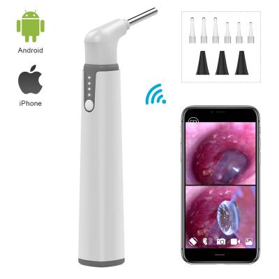 China Acrylic Wireless 1080P Clean Ear Otoscope Examination Otoscope With Earwax Remove Tool for sale