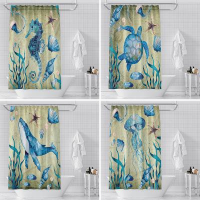 China Sustainable Luxury Famous Brand Latest Custom Bathroom Linen Shower Curtain And Covers for sale