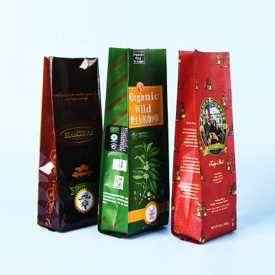 China Custom Printing 500pcs Security To Start Aluminum Foil Bag Coffee Bag Aluminum Foil Bags for sale