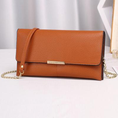 China Money / Coin / Card Holder / Phone Bag Customized Ladies Phone Wallet With Strap Shoulder Phone Purse Card Holders Silver Long Chain Cross - body wallets for women for sale