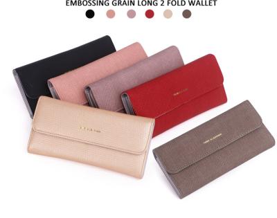 China Money/Coin/Card Holder/Phone Bag Customized Unisex PU Men Women 2 Fashionable Large Capacity Phone Card Holder Clutch Long Wallets times wallets for women for sale