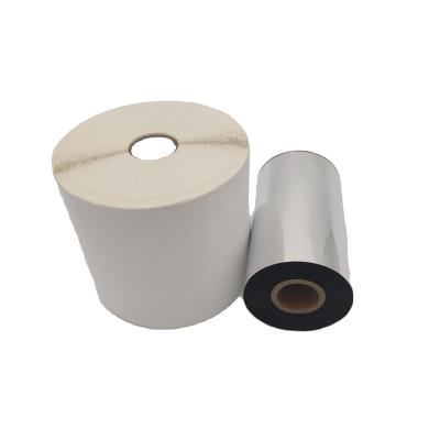 China Waterproof Customized Inches Adhesive Vacuum Thermal Transfer Label Rolls for sale