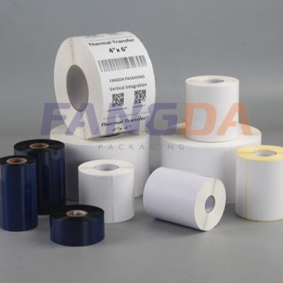 China Barcode 4X6 inch 100x150mm Thermal Transfer Labels TTR ribbon in 3