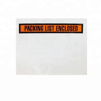 China Ploy And Self Adhesive Paper Packing List Envelope Invoice Encased for sale