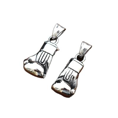 China Vintage SS8-637P-Right Pendant Steel Soldier Hiphop Necklace Stainless Steel Sport Left Hand Boxing Glove for sale